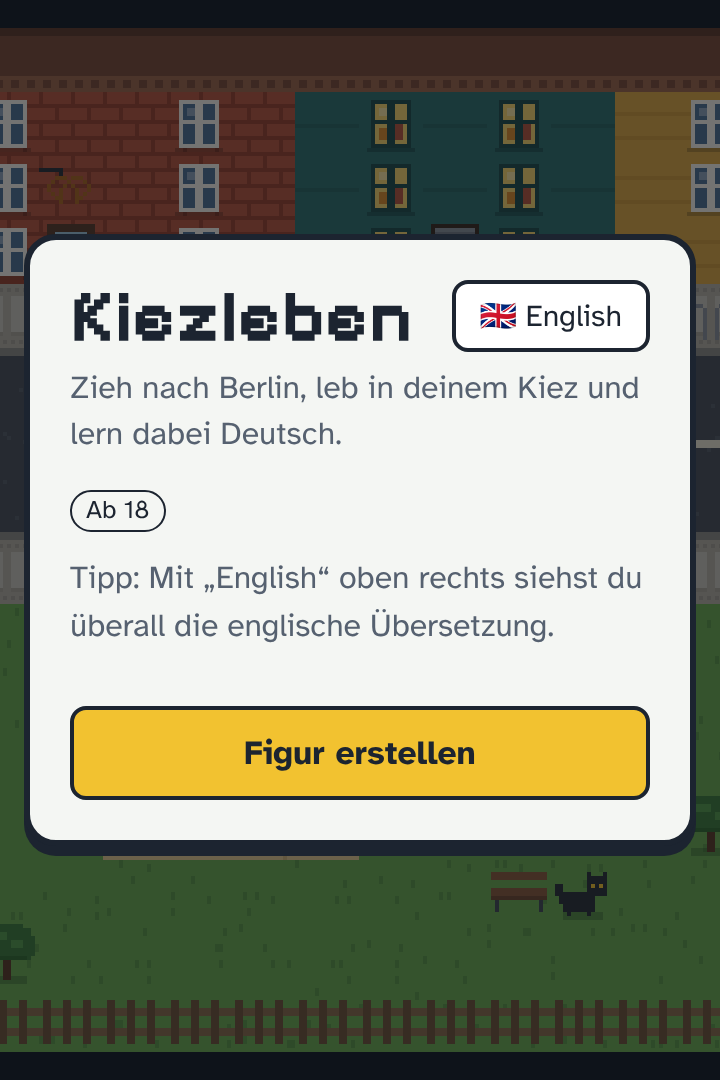 Kiezleben start screen